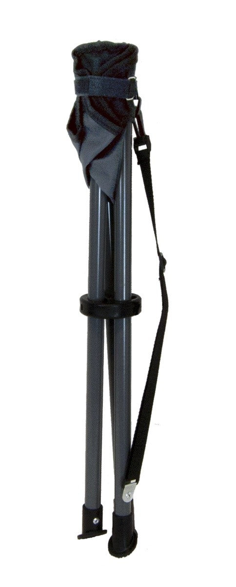 Black Travelchair® C-Series Slacker Stool folded