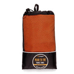 Snugpak Quick Drying Orange Full Body Travel Towel for Camping and Trips in a Carrying Pouch