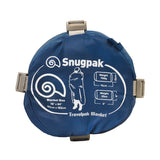 Snugpak Travelpak Petrol Blue Travel Blanket in its Stuff Sack
